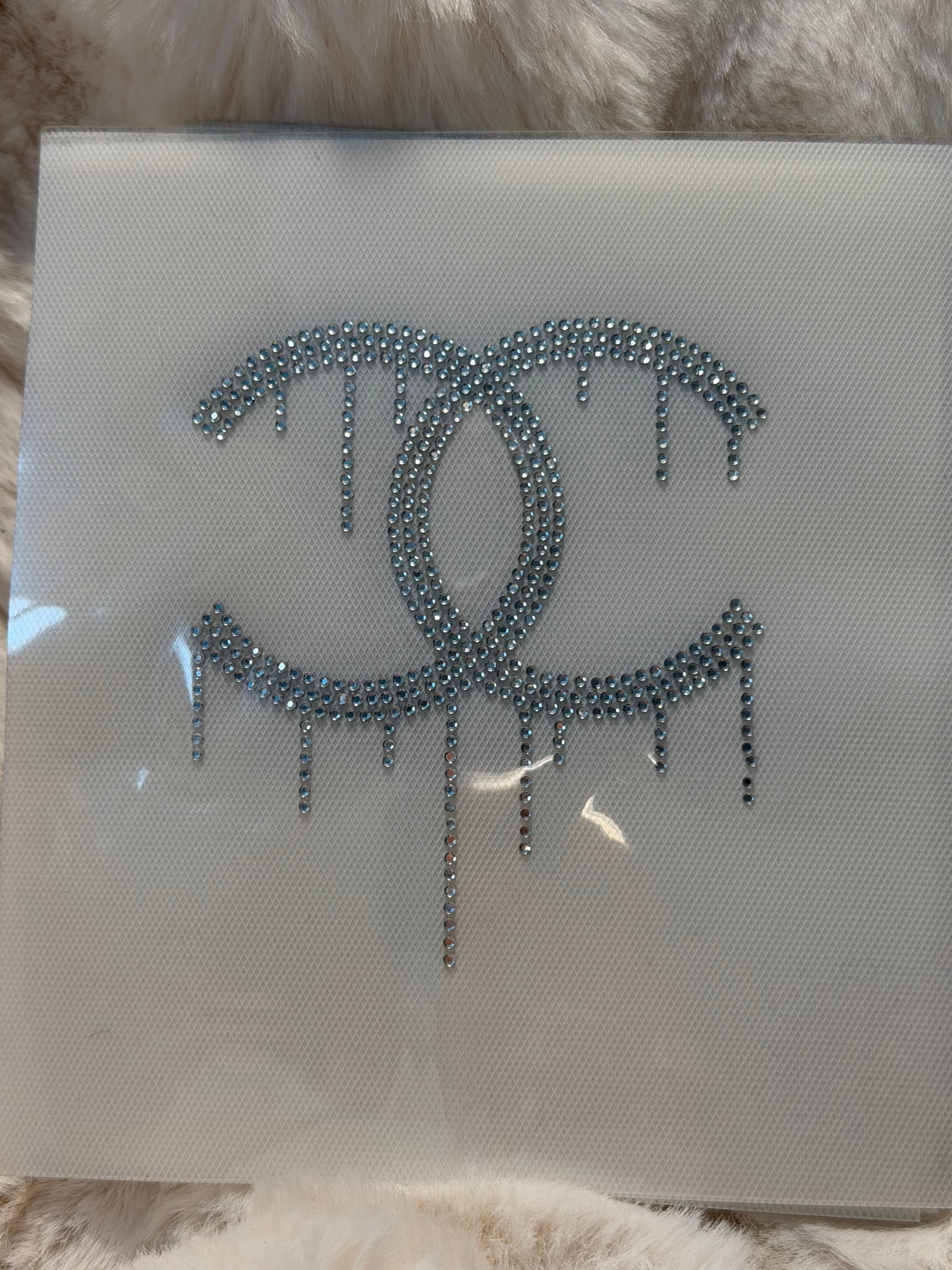 Dripping Cs Crystal Iron On Transfer