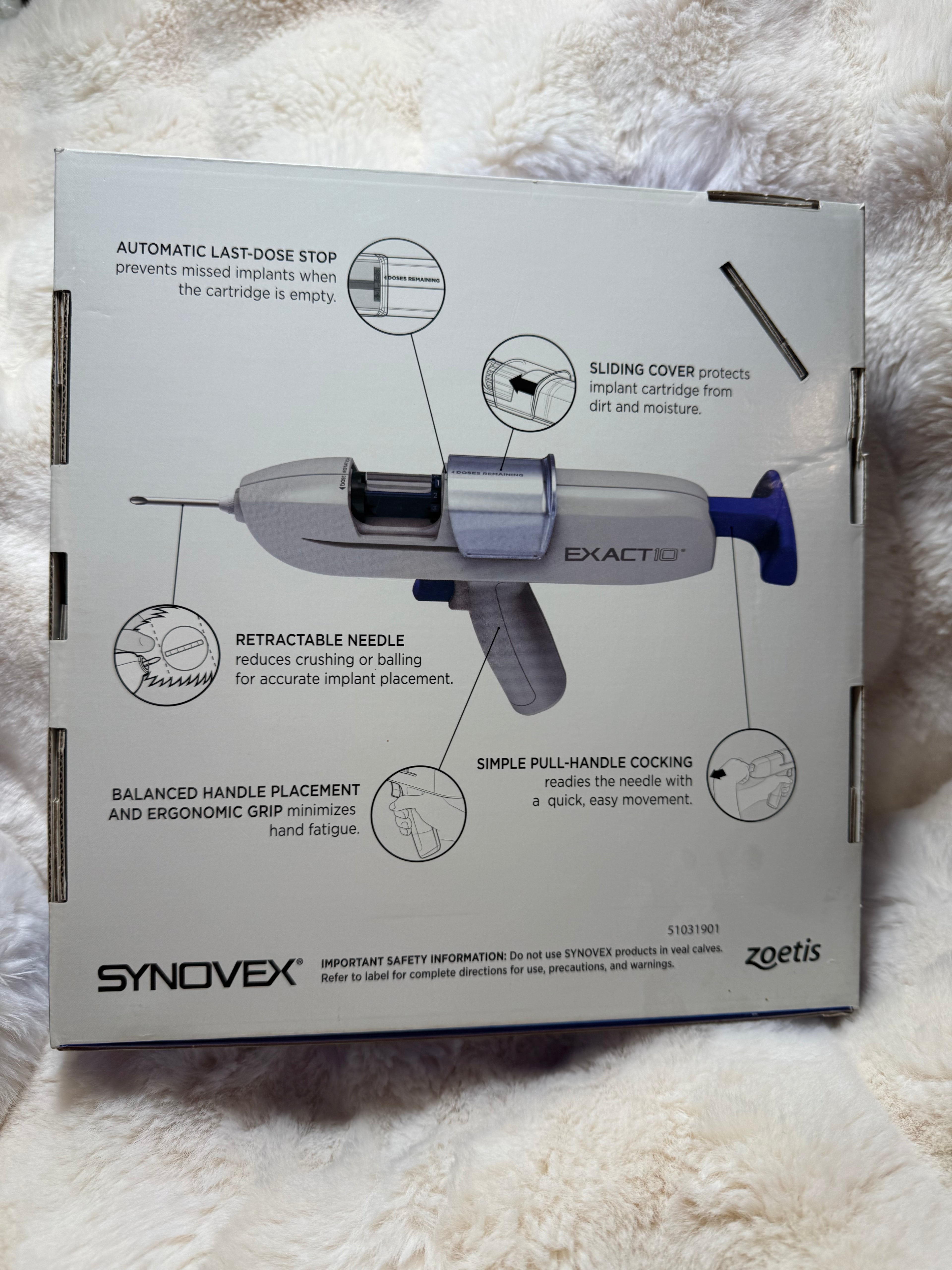 Zoetis Synovex® EXACT10® Livestock Implant Device – Precision Implant Applicator (Device Only)