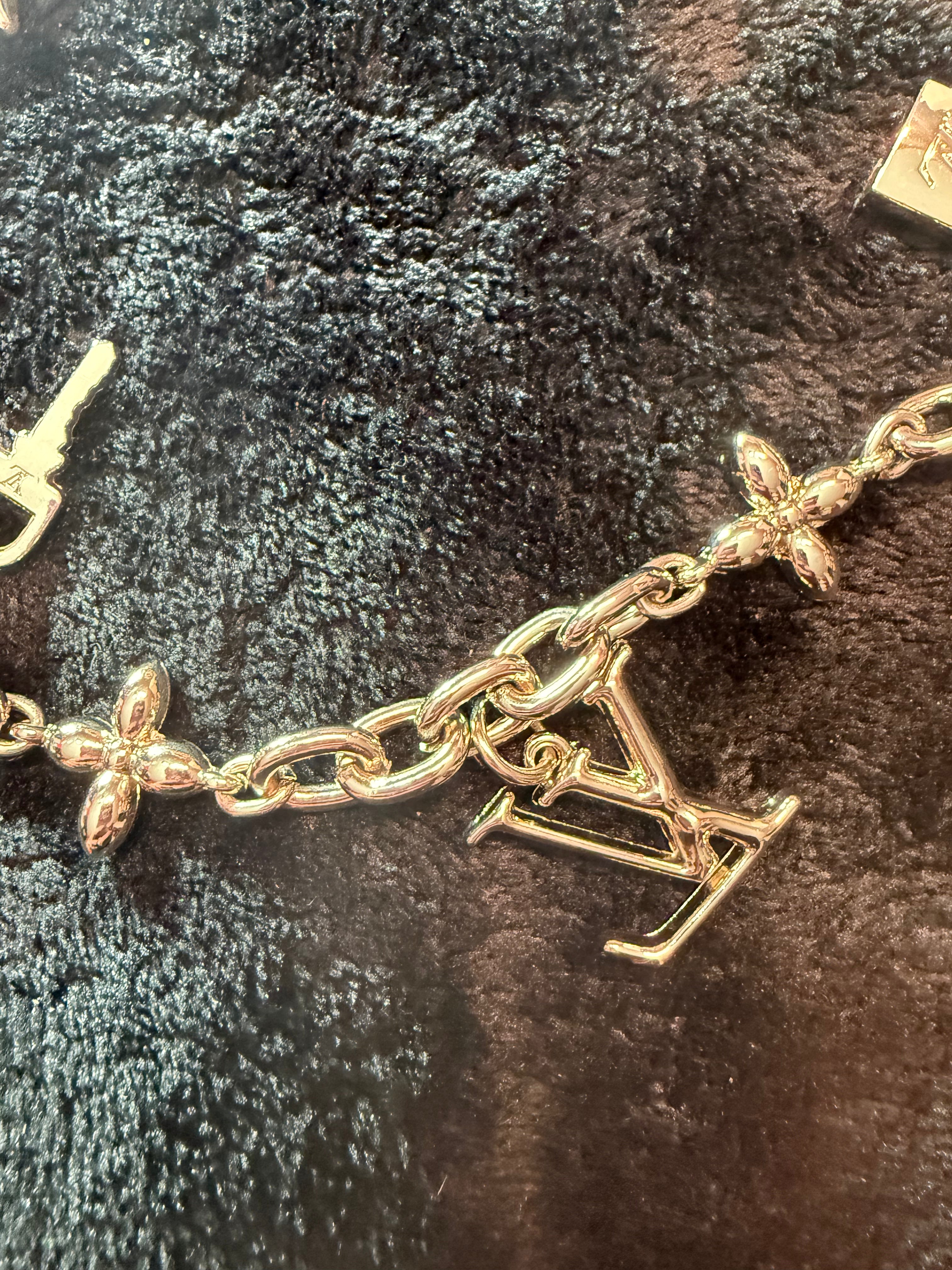 LV Silver Purse Charm Key Ring Long Silver